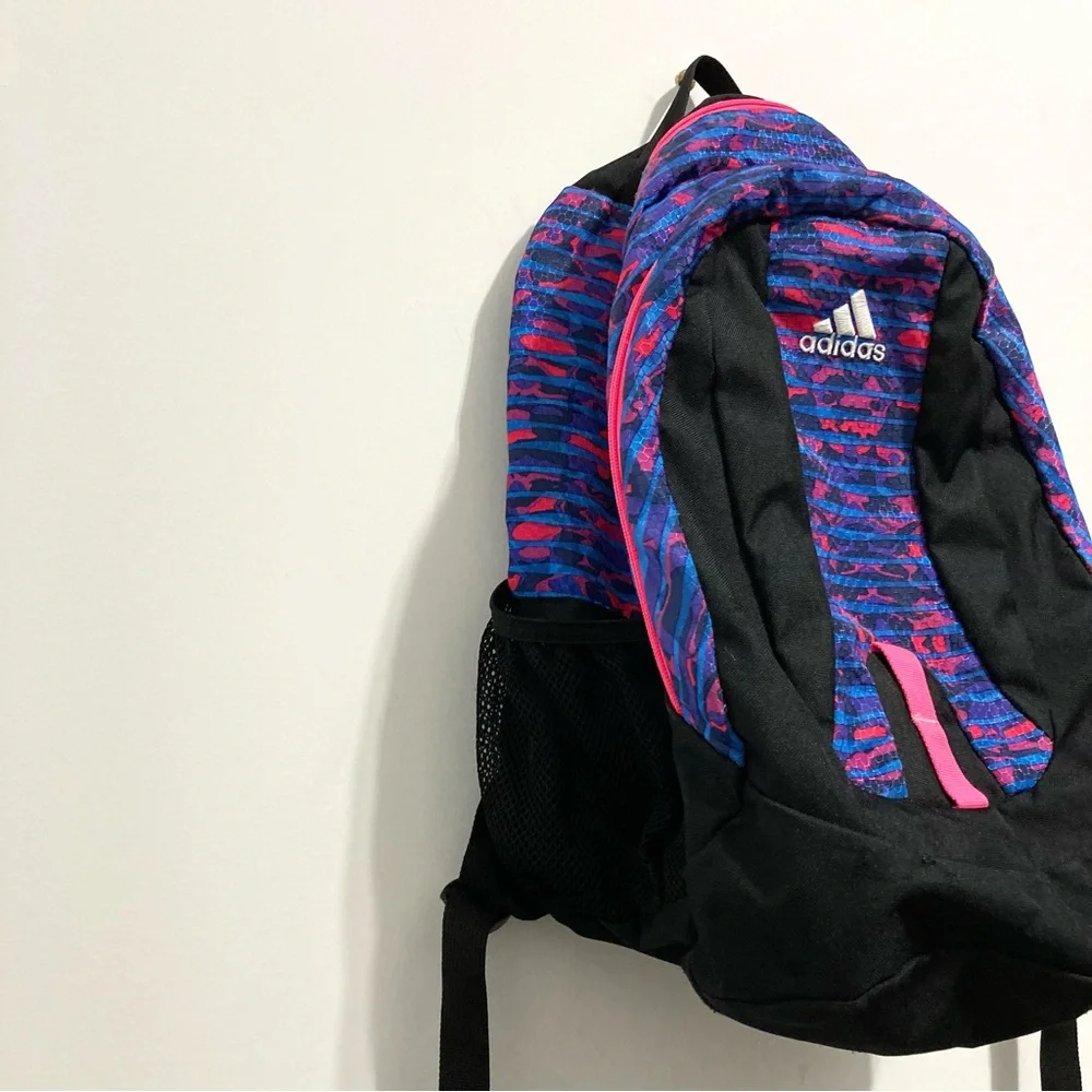 Adidas Deluxe Black/Blue/Hot Pink Backpack